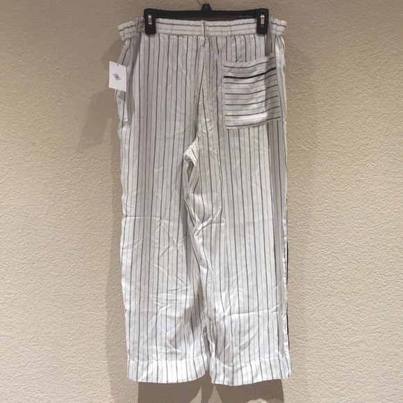 Treasure & Bond Crop Wide Leg Striped Trouser Pant - Picture 8 of 8